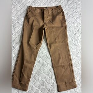 d. jeans Women's Tan Trousers with cuff